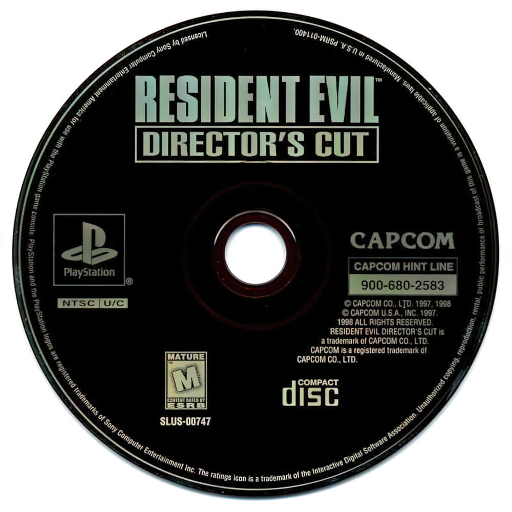 Лицензионный диск Resident Evil Director's Cut для PlayStation